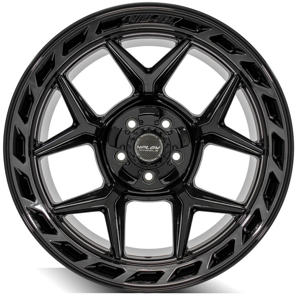 4PLAY Gen3 4P55 20x12 5x5" & 5x5.5" -44et in Brushed Black-SR1 Performance