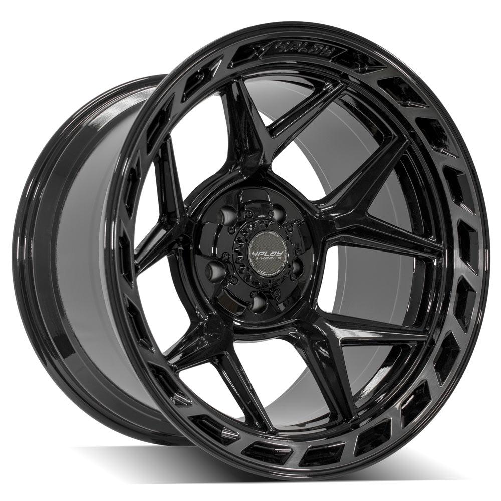 4PLAY Gen3 4P55 20x12 5x5" & 5x5.5" -44et in Brushed Black-SR1 Performance