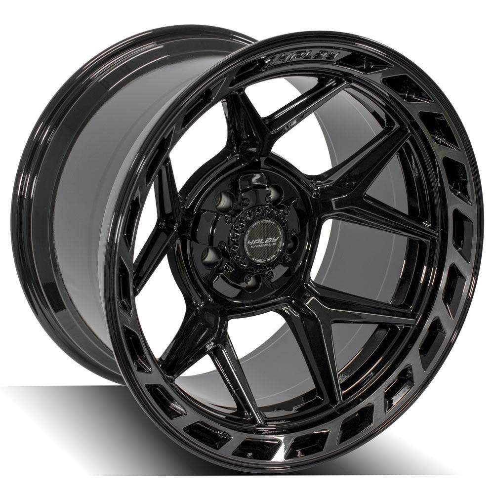 4PLAY Gen3 4P55 20x12 5x5" & 5x5.5" -44et in Brushed Black-SR1 Performance