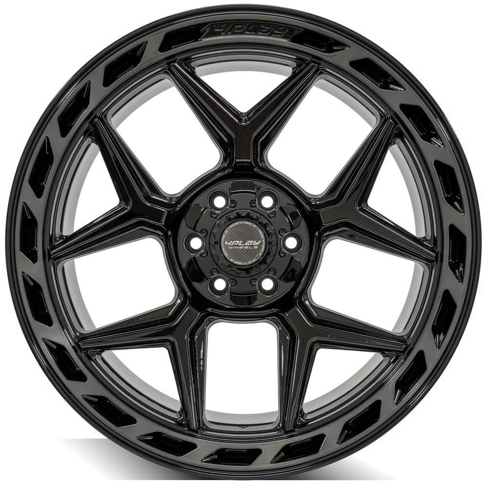 4PLAY Gen3 4P55 22x12 6x135mm & 6x5.5" -44et in Brushed Black-SR1 Performance