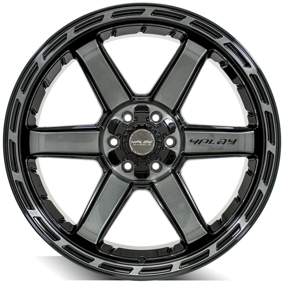 4PLAY Gen3 4P63 22x10 6x135mm & 6x5.5" -18et in Brushed Black-SR1 Performance
