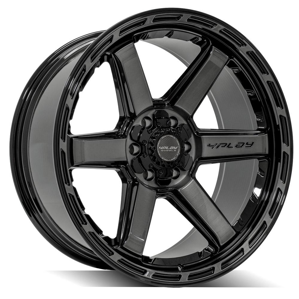 4PLAY Gen3 4P63 22x10 6x135mm & 6x5.5" -18et in Brushed Black-SR1 Performance