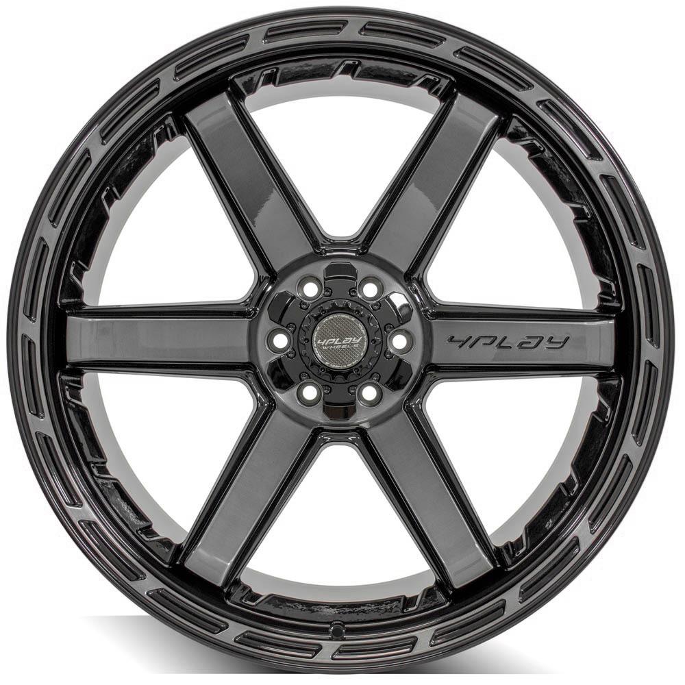 4PLAY Gen3 4P63 24x12 6x135mm & 6x5.5" -44et in Brushed Black-SR1 Performance