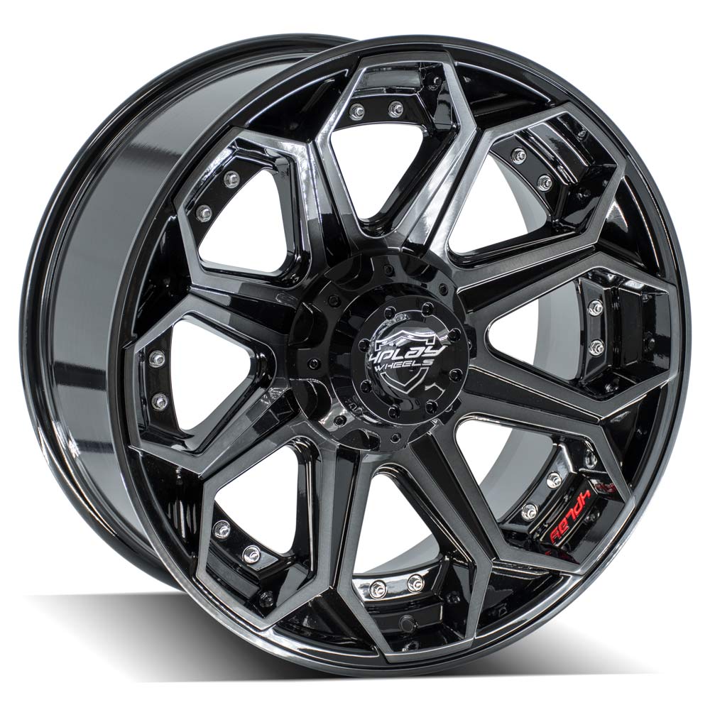 4PLAY Gen2 4P80R 20x9 6x135mm & 6x5.5" +0et in Brushed Black-SR1 Performance