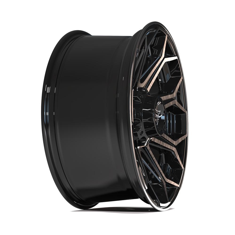 4PLAY Gen2 4P80R 20x9 8x6.5" +0et in Brushed Black-SR1 Performance