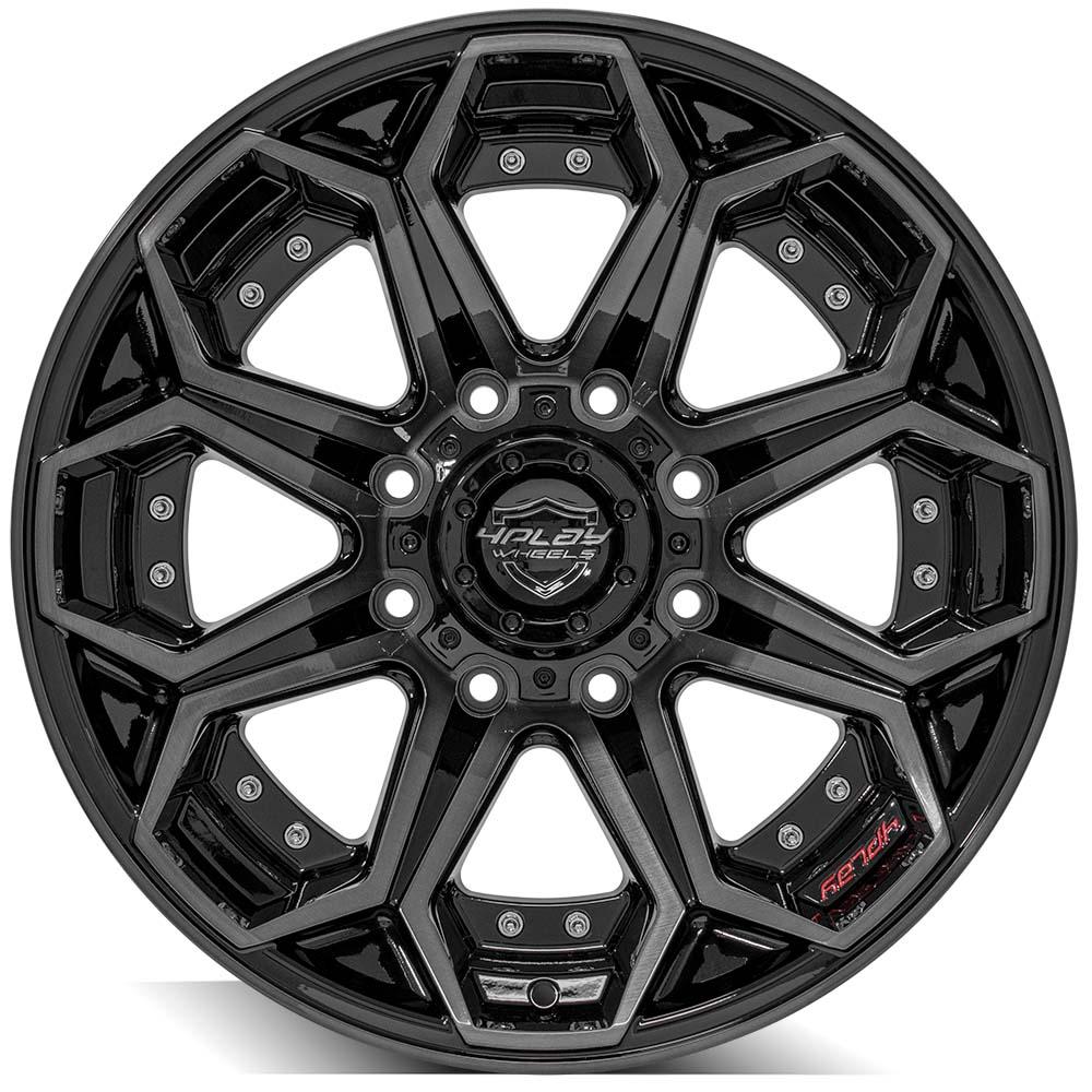 4PLAY Gen2 4P80R 20x10 8x180mm -24et in Brushed Black-SR1 Performance