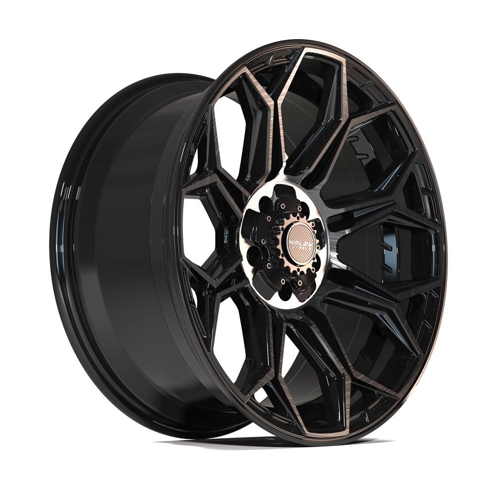 4PLAY Gen3 4P83 20x9 5x5" & 5x5.5" +0et in Brushed Black-SR1 Performance