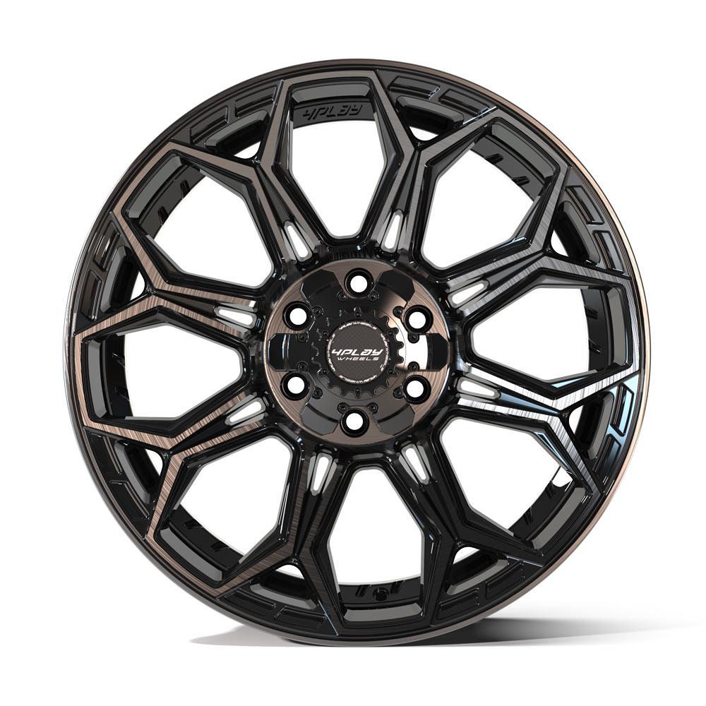 4PLAY Gen3 4P83 20x9 6x135mm & 6x5.5" +0et in Brushed Black-SR1 Performance