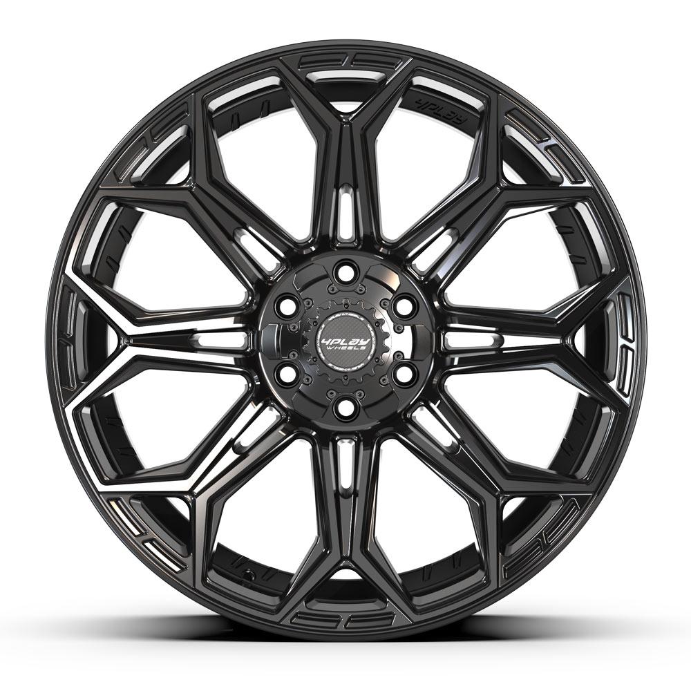 4PLAY Gen3 4P83 22x9 6x5.5 & 6x135mm 12et in Gloss Black-SR1 Performance