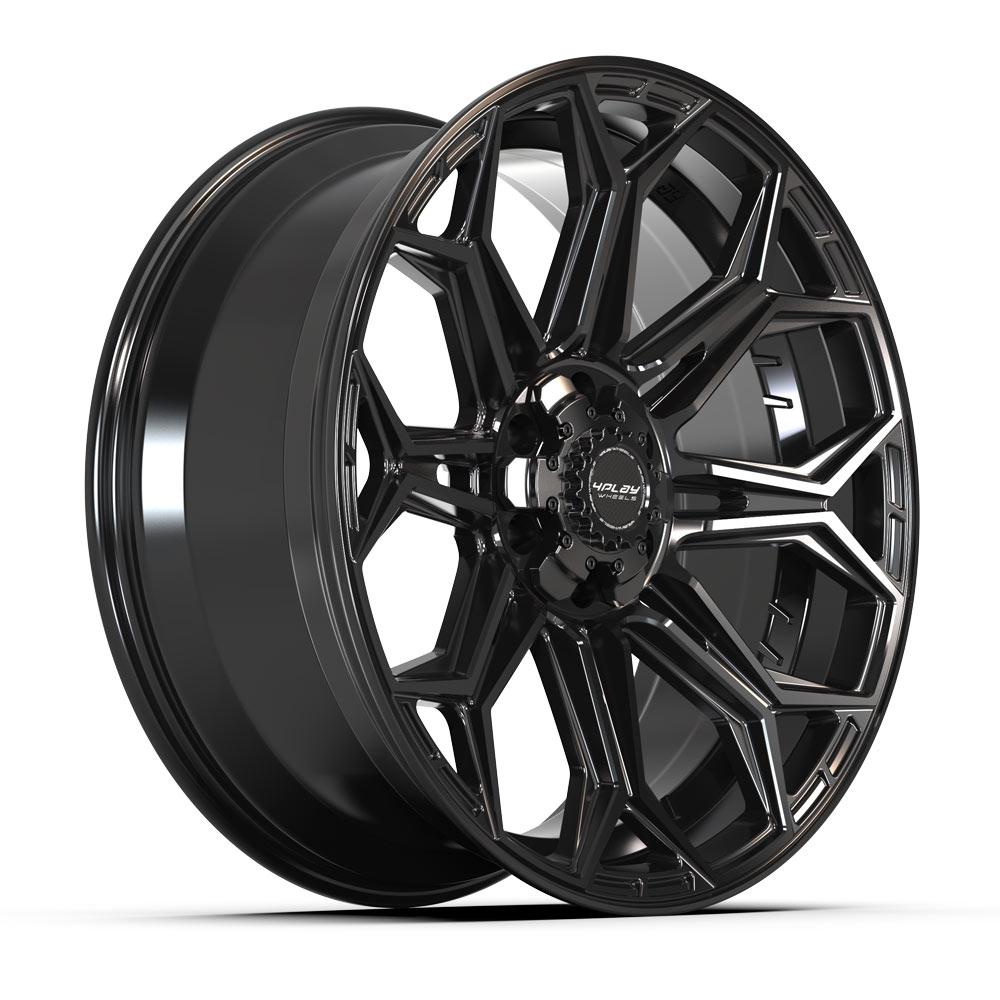 4PLAY Gen3 4P83 22x9 6x5.5 & 6x135mm 12et in Gloss Black-SR1 Performance