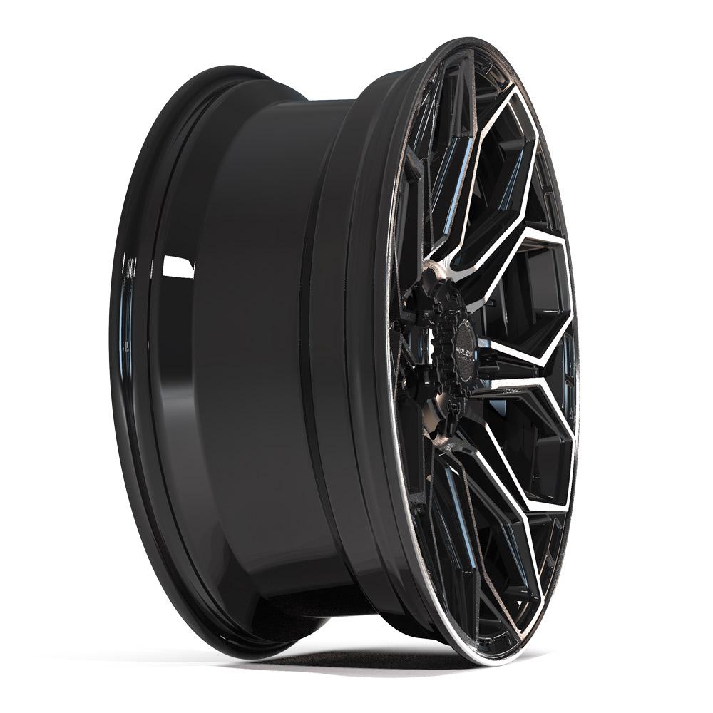 4PLAY Gen3 4P83 22x9 6x135mm & 6x5.5" +12et in Brushed Black-SR1 Performance