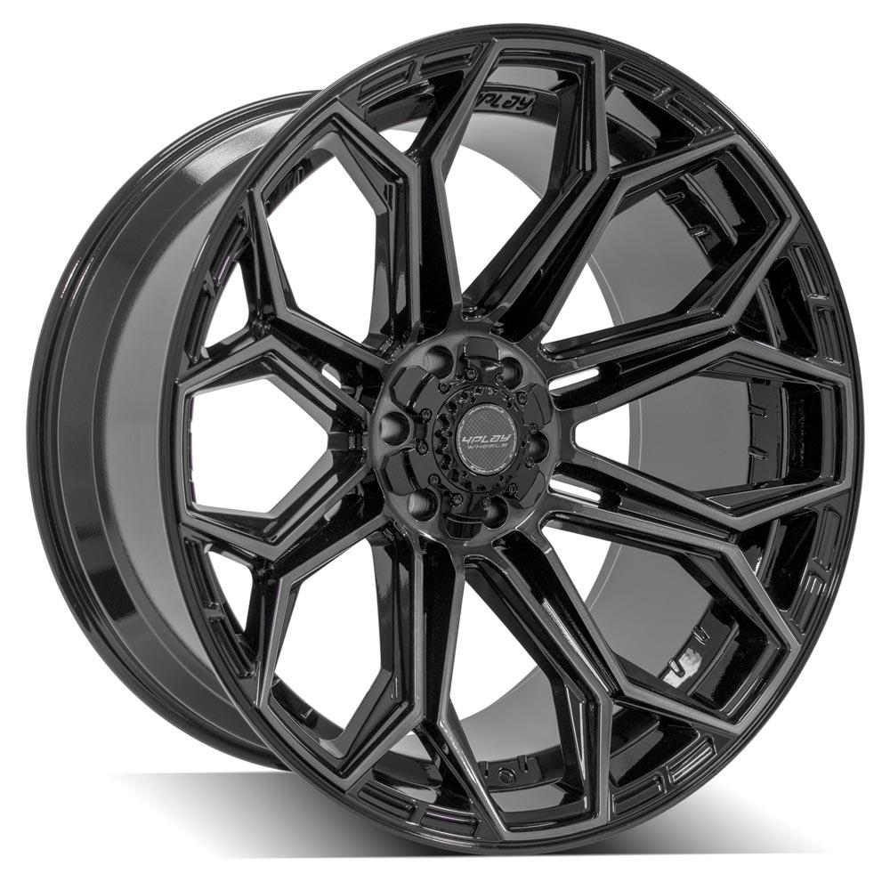 4PLAY Gen3 4P83 24x12 6x135mm & 6x5.5" -44et in Brushed Black-SR1 Performance