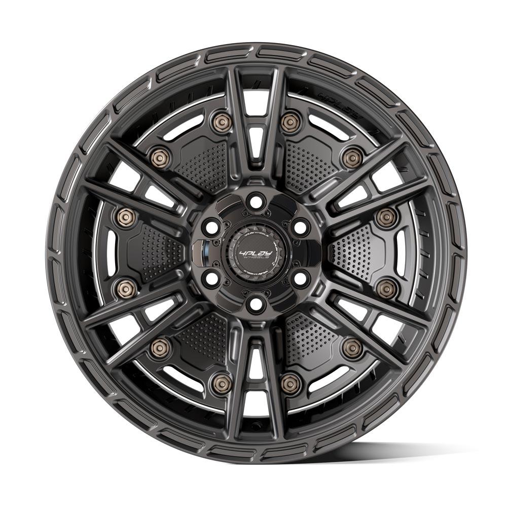 4PLAY Sport2.0 4PS01 17x9 5x5" & 5x5.5" -6et in Satin Black-SR1 Performance