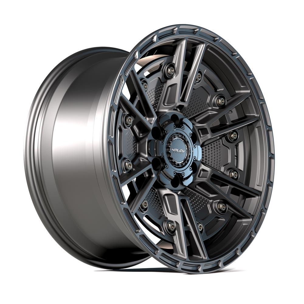 4PLAY Sport2.0 4PS01 17x9 5x5" & 5x5.5" -6et in Satin Black-SR1 Performance