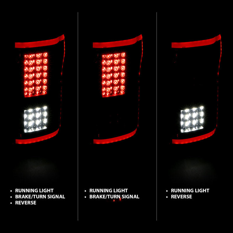 ANZO 2015-2017 Ford F-150 LED Taillights Smoke-SR1 Performance