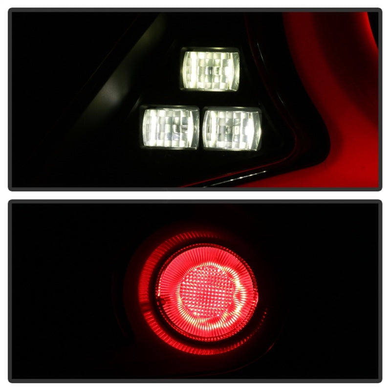 Spyder 16-19 Honda Civic 4 Door Light Bar LED Tail Lights - Black - ALT-YD-HC164D-LB-BK-SR1 Performance