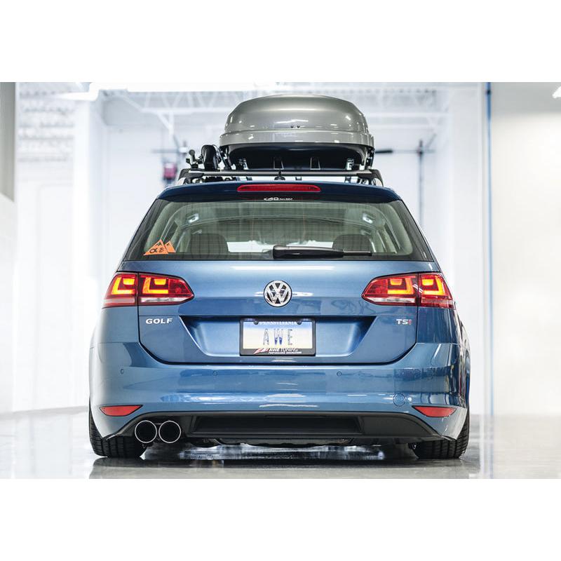 AWE Tuning VW MK7 Golf SportWagen Touring Edition Exhaust w/Chrome Silver Tips (90mm)-SR1 Performance