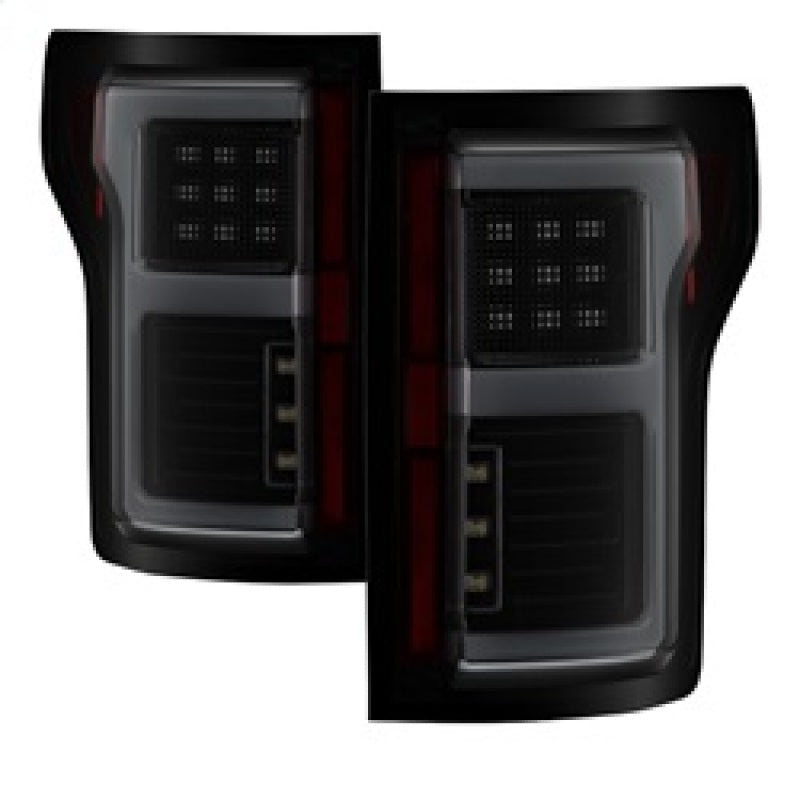 Spyder 15-17 Ford F-150 LED Tail Lights (w/Blind Spot) - Black Smoke (ALT-YD-FF15015BS-LBLED-BSM)-SR1 Performance