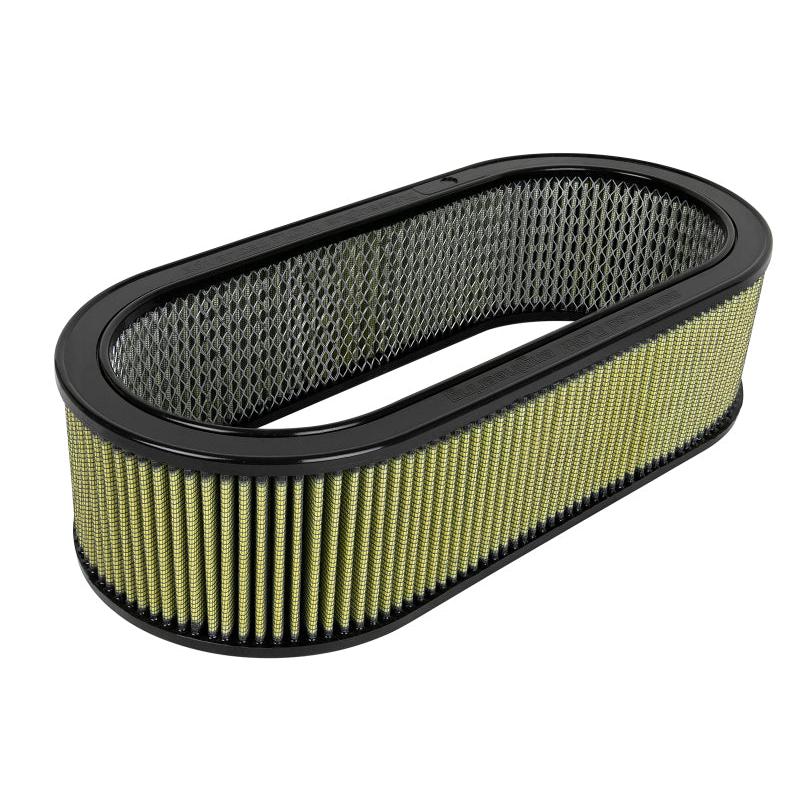 aFe MagnumFLOW Air Filters Round Racing PG7 A/F PG7 Oval Filter (18.13 x 7.25 x 6.0 w/EM)-SR1 Performance