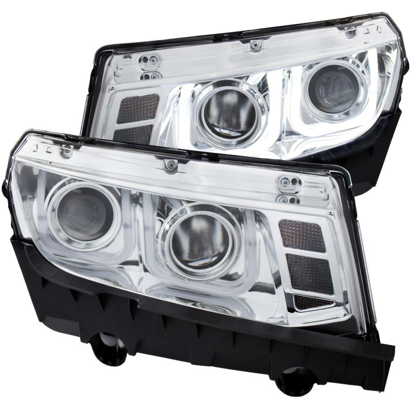 ANZO 2014-2015 Chevrolet Camaro Projector Headlights w/ U-Bar Chrome-SR1 Performance