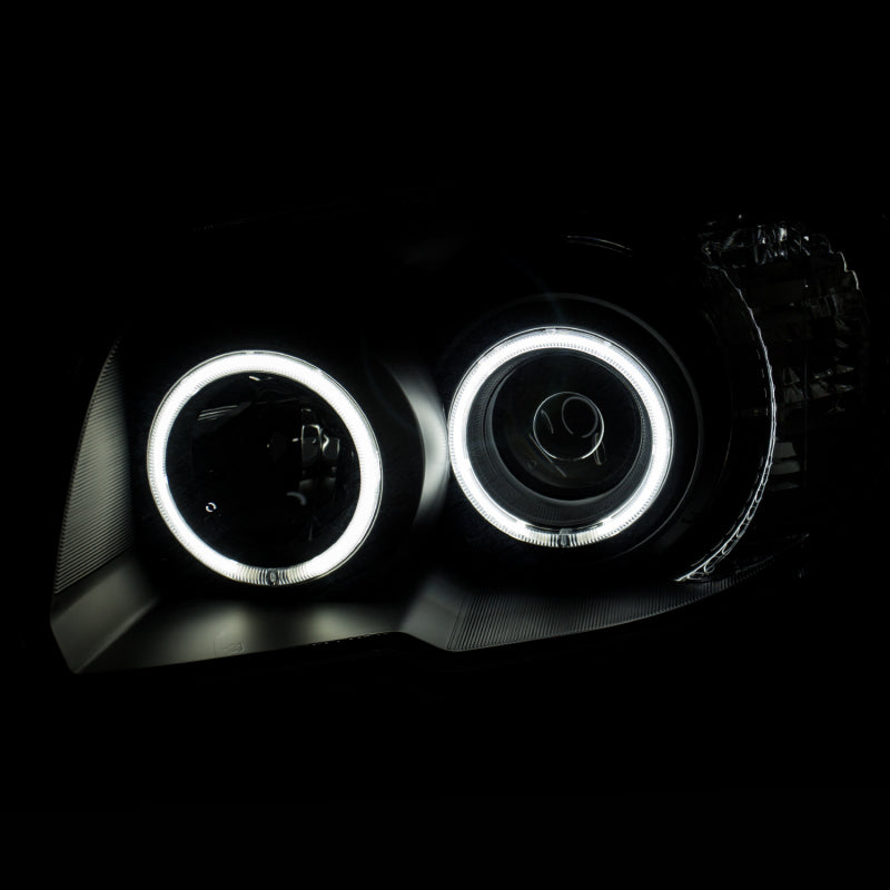 ANZO 2006-2009 Toyota 4Runner Projector Headlights w/ Halo Black-SR1 Performance