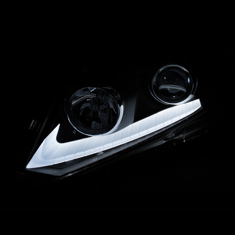 ANZO 2012-2015 Honda Civic Projector Headlights w/ U-Bar Chrome-SR1 Performance