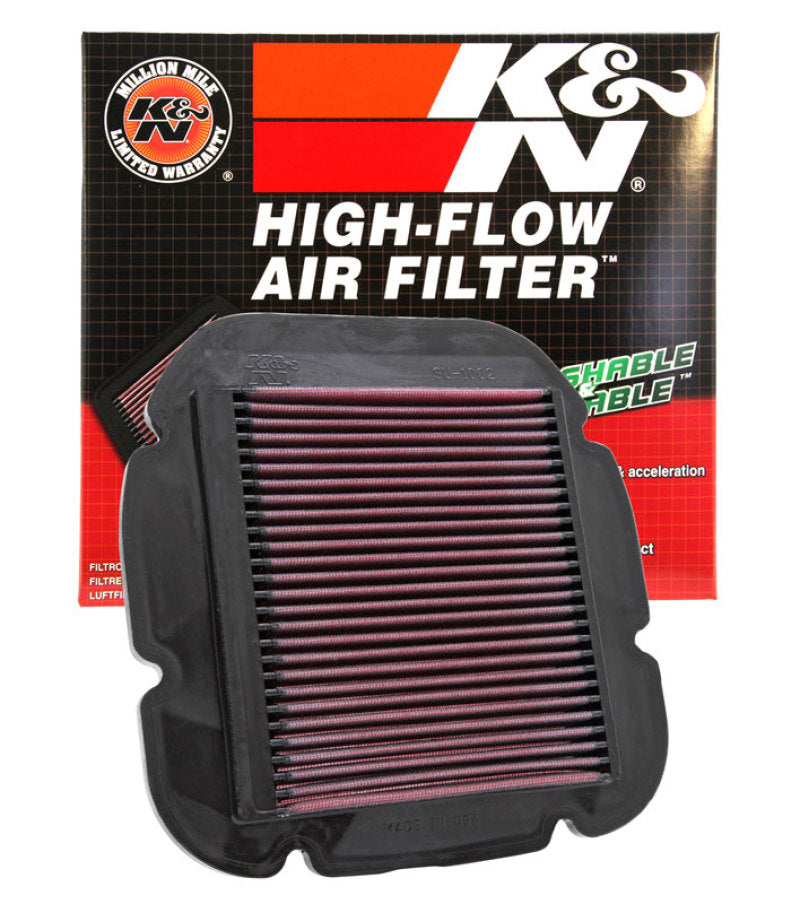 K&N 02-10 Suzuki DL 1000 V-Strom/04-12 DL650 V-Strom / 04-05 Kawasaki KLV1000 Replacement Air Filter-SR1 Performance