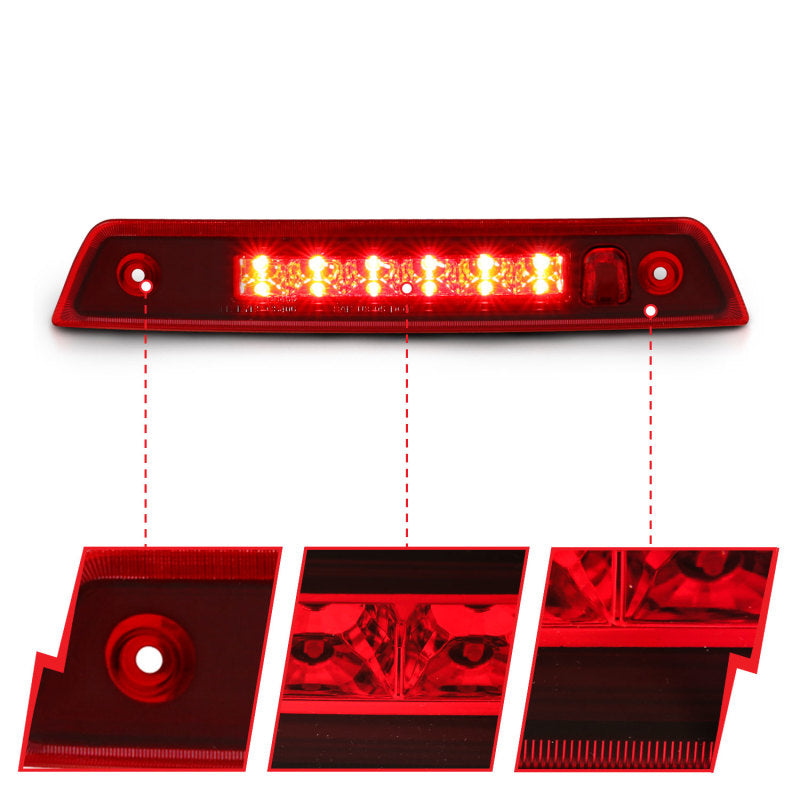 ANZO 05-10 Jeep Grand Cherokee LED 3rd Brake Light - Red-SR1 Performance
