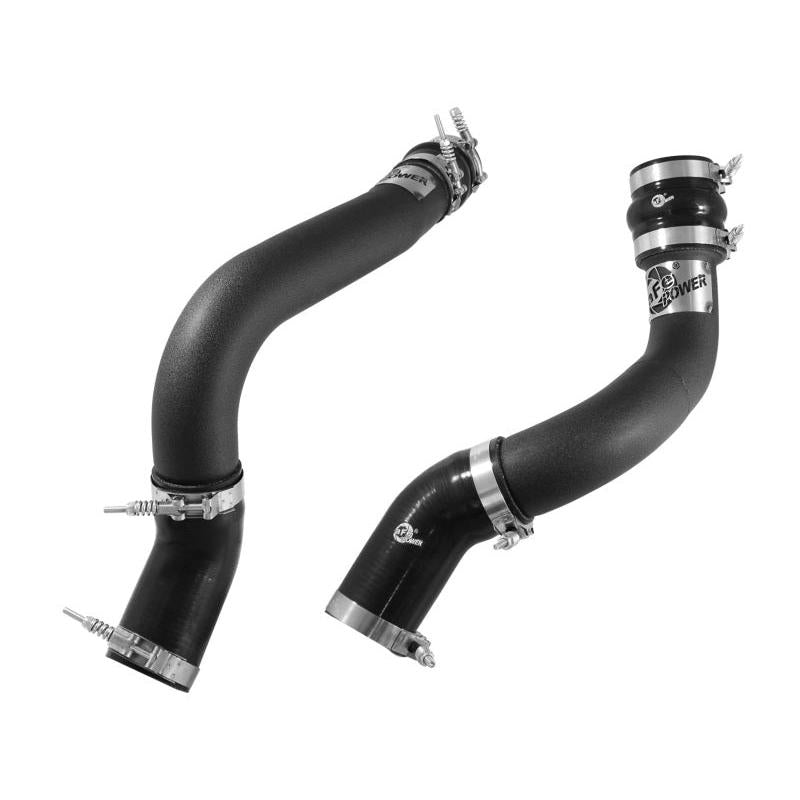aFe BladeRunner 3in Black Intercooler Tubes Hot & Cold Side Kit for 13-14 Dodge RAM Diesel 6.7L (td)-SR1 Performance