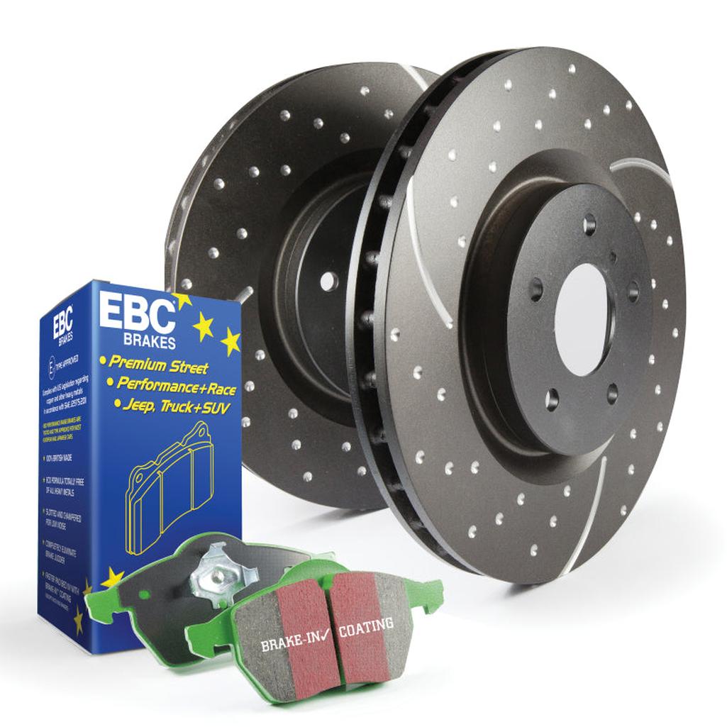 EBC S3 Brake Kit with Greenstuff Pads and GD Rotors for Ford F-150 (2015-2016)
