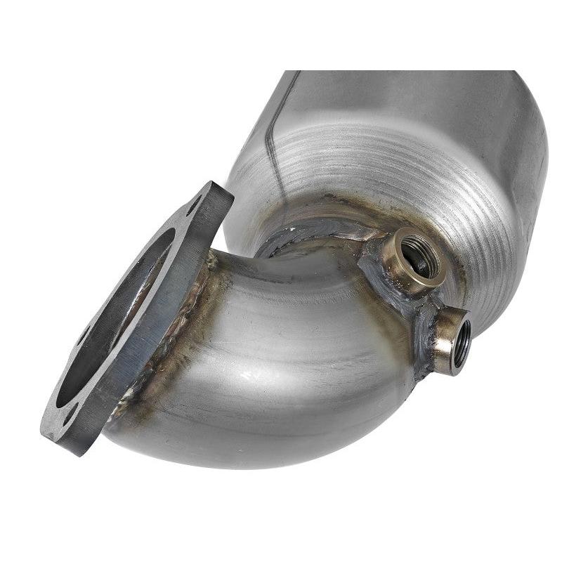 aFe Power Twisted Steel SS304 Downpipe 2.5in w/Cat 17-18 Hyundai Elantra L4-1.6L (t)-SR1 Performance