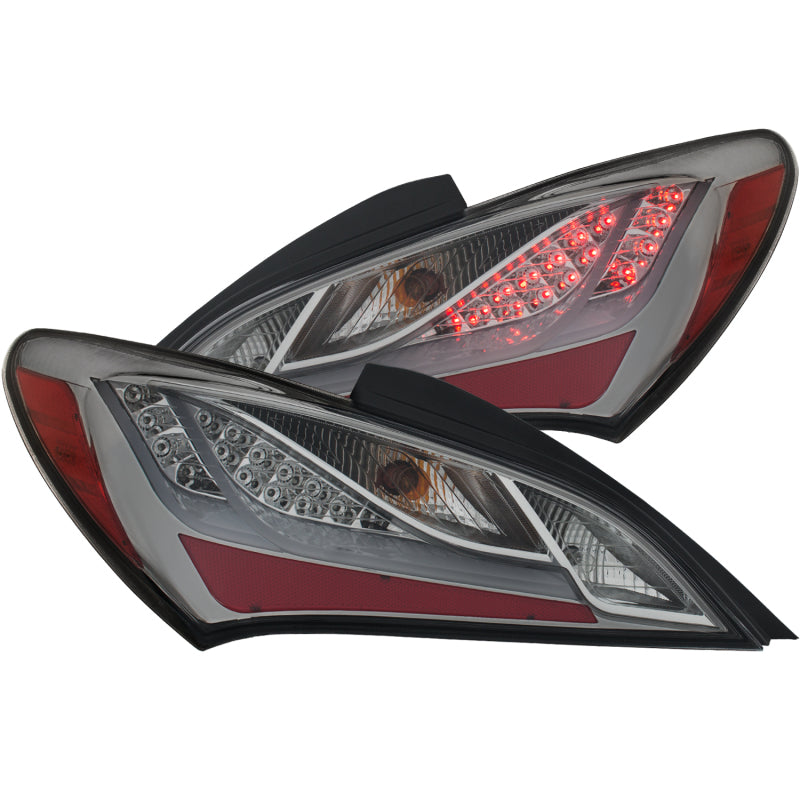 ANZO 2010-2013 Hyundai Genesis LED Taillights Smoke-SR1 Performance