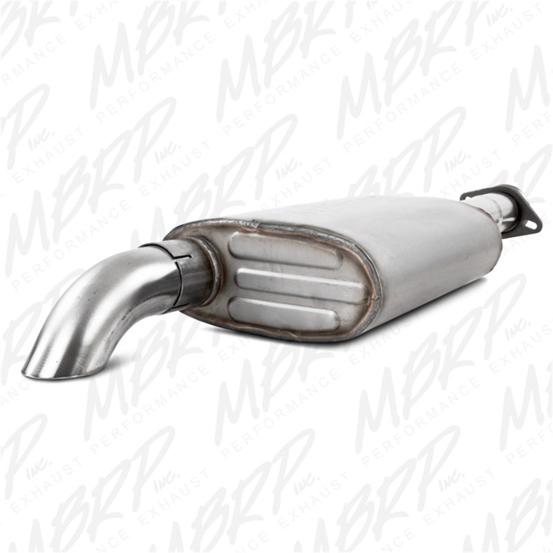 MBRP 00-06 Jeep Wrangler (TJ) Inline-4 2.5L Inline-6 4.0L Cat Back Single Off-Road Turn Down T409 Ex-SR1 Performance