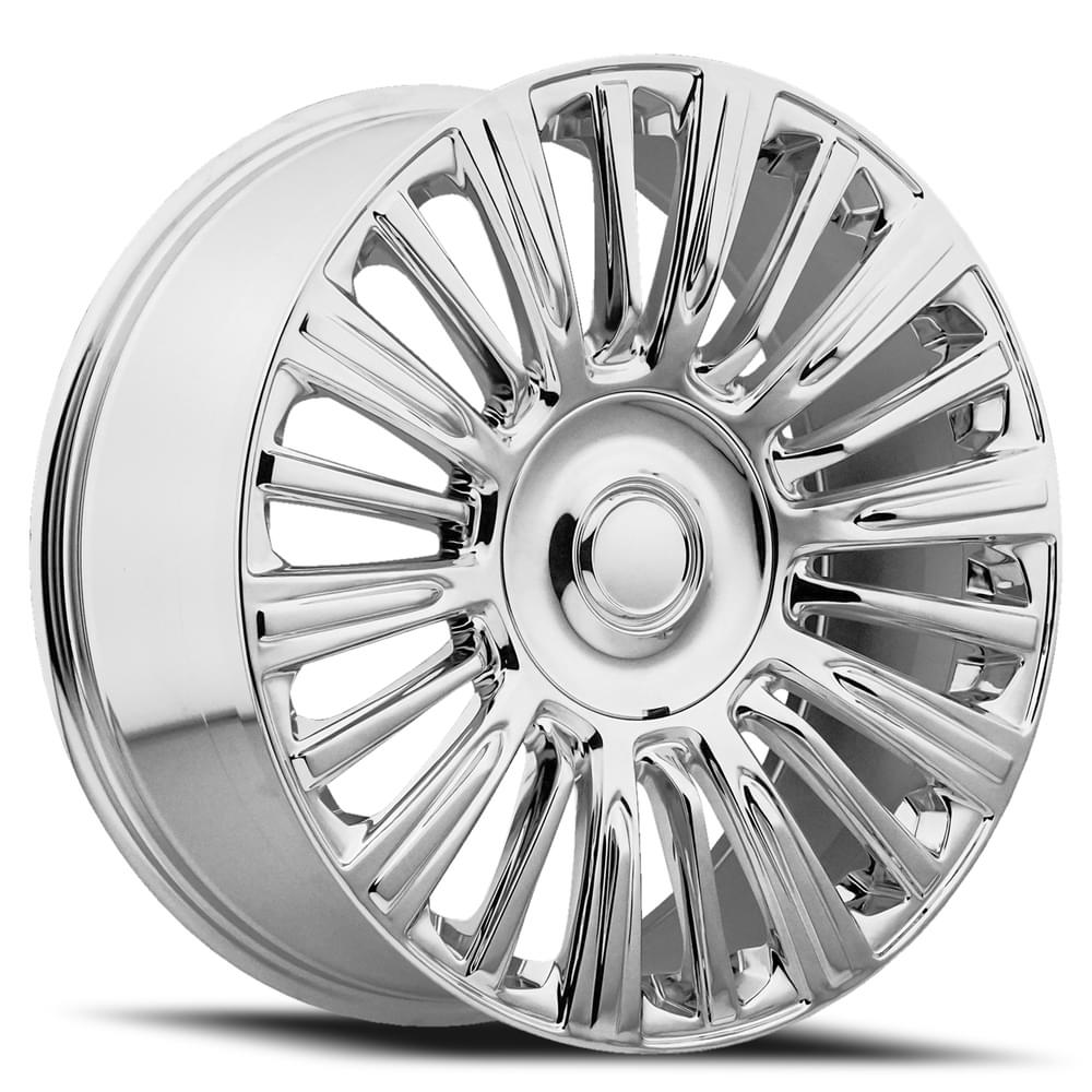 22X9 6X5.5 +28 HB 78.1 2021 ESCALADE PLATINUM CHROME WITH CAP-SR1 Performance