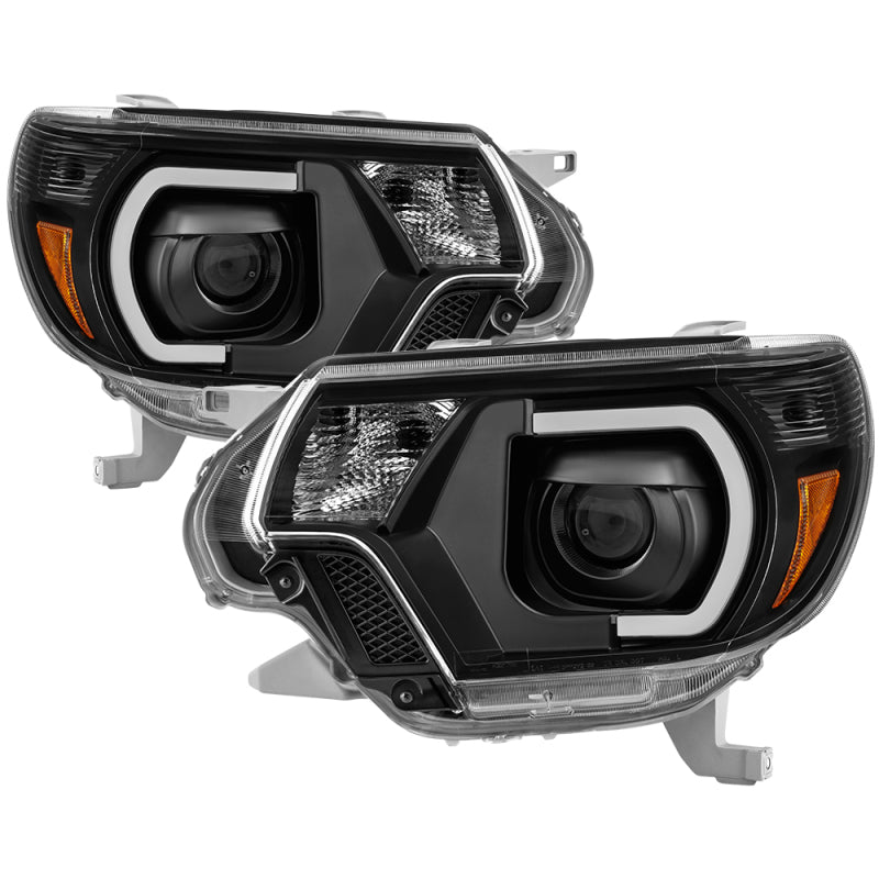 xTune Toyota Tacoma 12-15 Headlights - Light Bar DRL - Black PRO-JH-TTA12-LBDRL-BK-SR1 Performance