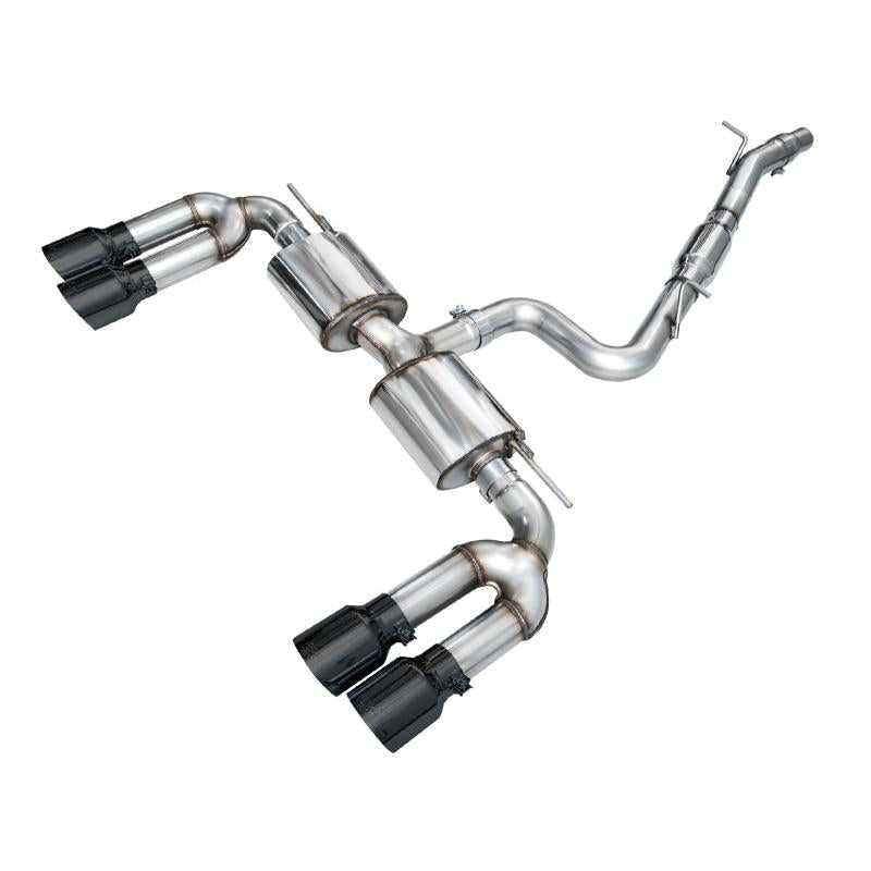 AWE 22-24 Audi 8Y S3 Touring Edition Exhaust - Diamond Black Tips-SR1 Performance