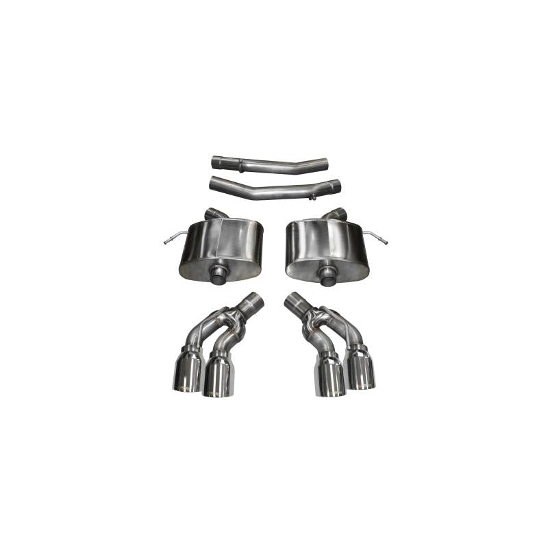 Corsa 2016-2019 Cadillac CTS V Sedan 6.2L V8 2.75in Polished Sport Axle-Back Exhaust-SR1 Performance