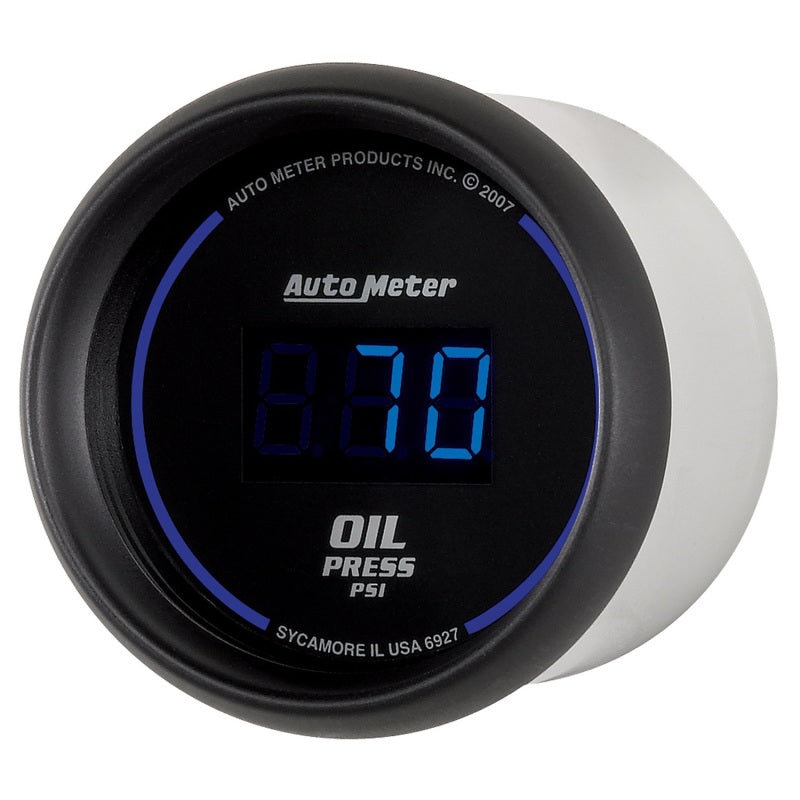 Autometer Cobalt Digital 52.4mm Black 0-100psi Oil Pressure Gauge-SR1 Performance