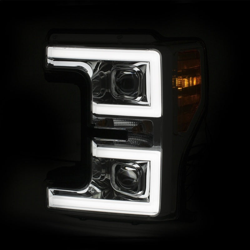 ANZO LED Headlights 17-18 Ford F-250 Super Duty Plank-Style L.E.D. Headlight Chrome (Pair)-SR1 Performance