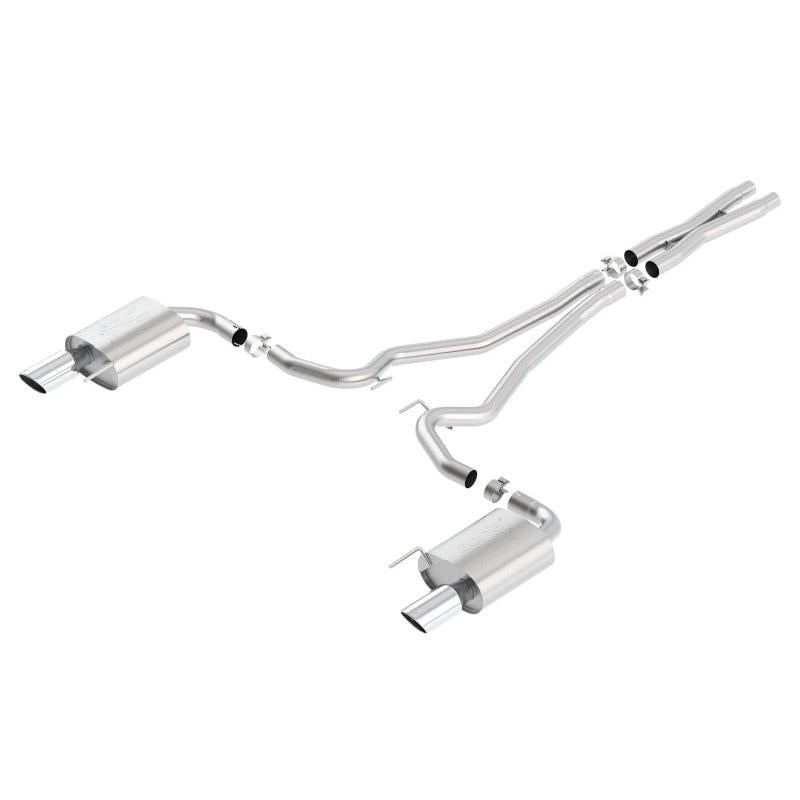Borla Atak S Cat-Back 15-17 Ford Mustang GT 5.0L V8 MT/AT 2.5in pipe 4in tip-SR1 Performance