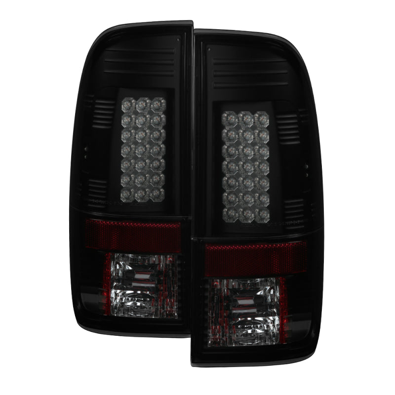 Spyder Ford F150 side 97-03/F250 Super Duty 99-07 LED Tail Lights Blk Smke ALT-YD-FF15097-LED-BSM-SR1 Performance