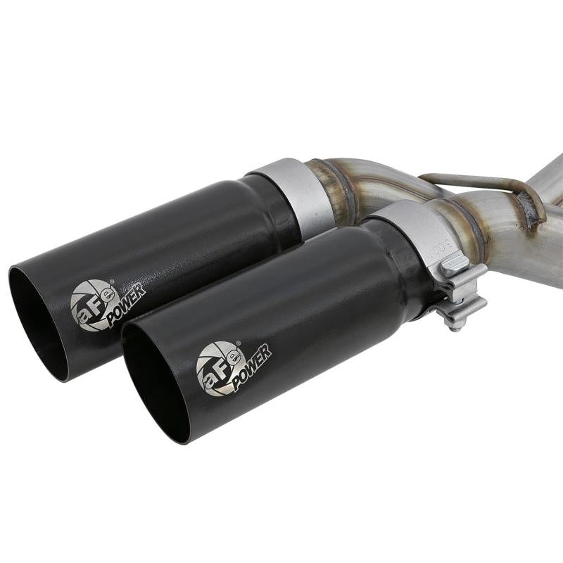 aFe Rebel Series Exht 3in SS Middle Side Exit CB w/ Black Tips 11-14 Ford F150 Ecoboost V6 3.5L (tt)-SR1 Performance