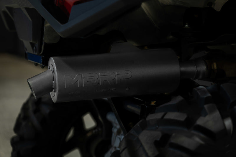 MBRP 01-05 Polaris Sportsman 400 / 06-07 Sportsman 450 Slip-On Combination Exhaust w/Sport Muffler-SR1 Performance