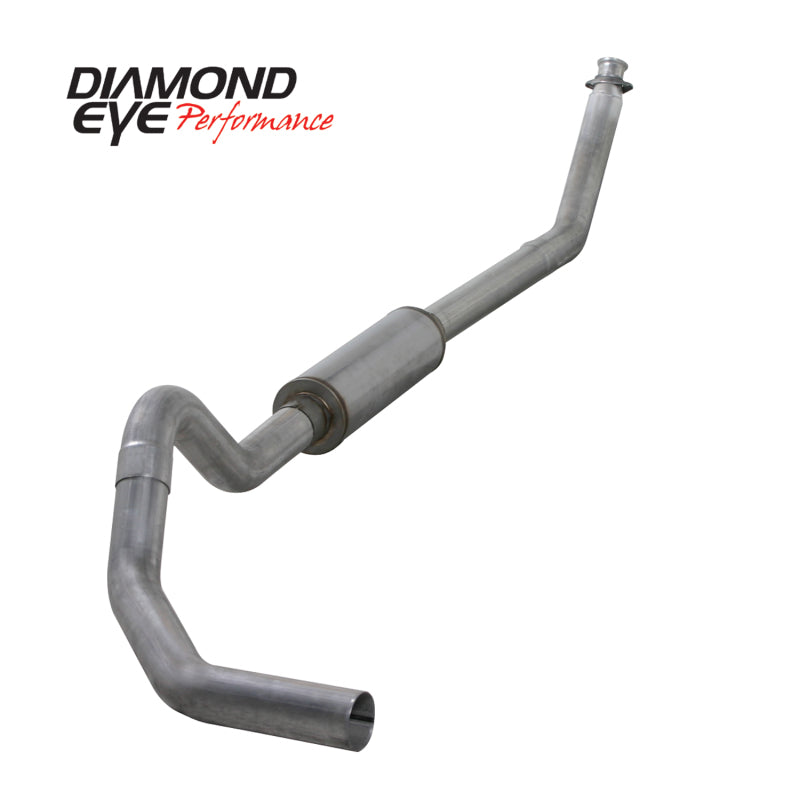 Diamond Eye KIT 4in TB MFLR RPLCMENT PIPE SGL AL: 98.5 - 02 DODGE CUMMINS 5.9L-SR1 Performance