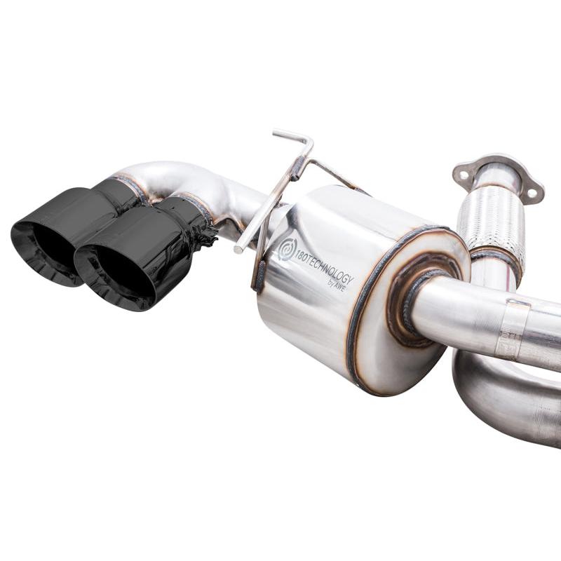 AWE Tuning 2020 Chevrolet Corvette (C8) Touring Edition Exhaust - Quad Diamond Black Tips-SR1 Performance