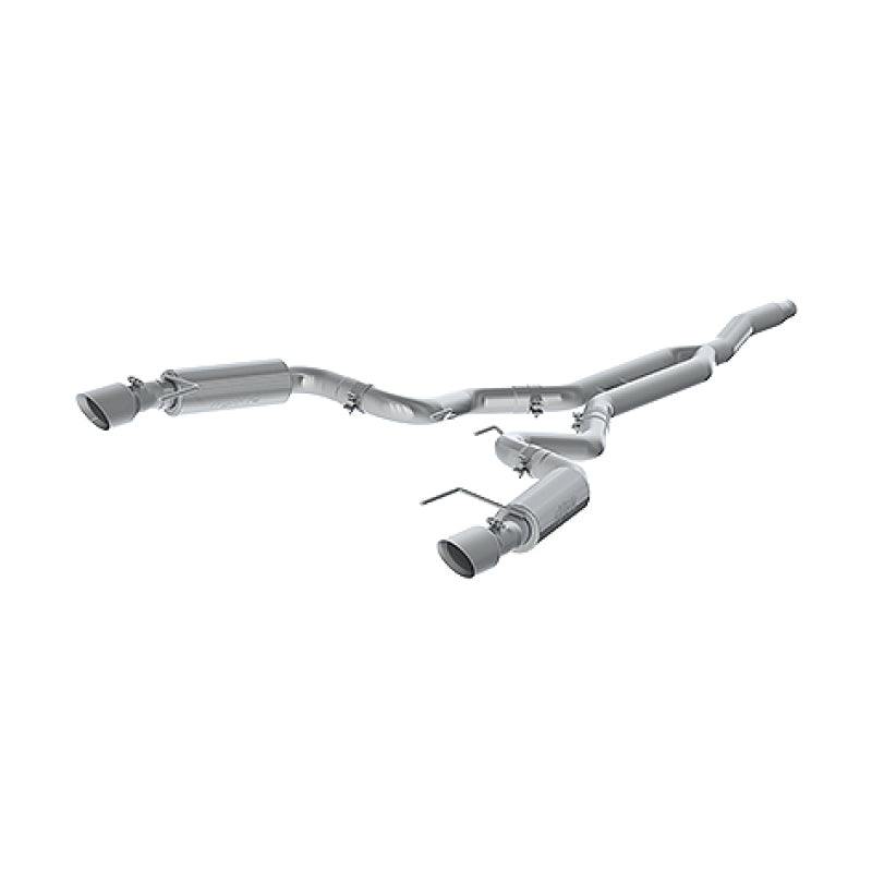 MBRP 15-19 Ford Mustang EcoBoost 2.3L Alum 3in Cat Back Dual Split Rear Exit (Race Version)-SR1 Performance