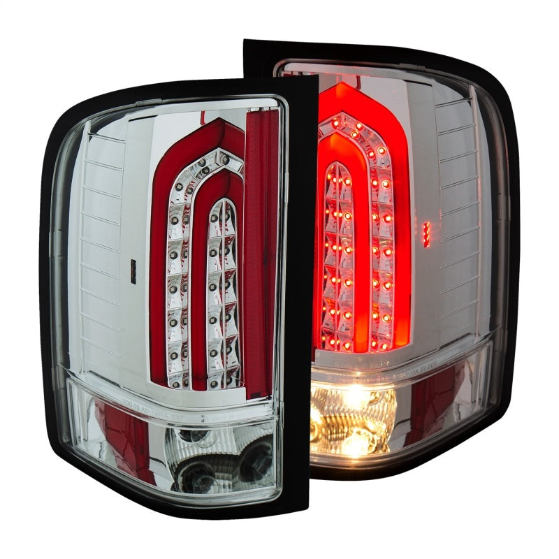 ANZO 2007-2013 Chevrolet Silverado 1500 LED Taillights Chrome-SR1 Performance