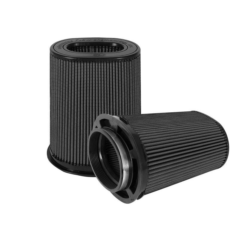 aFe Magnum FLOW Black Pro 5R Air Filter (Pair) (6x4)in F x (8-1/4x6-1/4in) B x (7-1/4x5in) Tx10in H-SR1 Performance