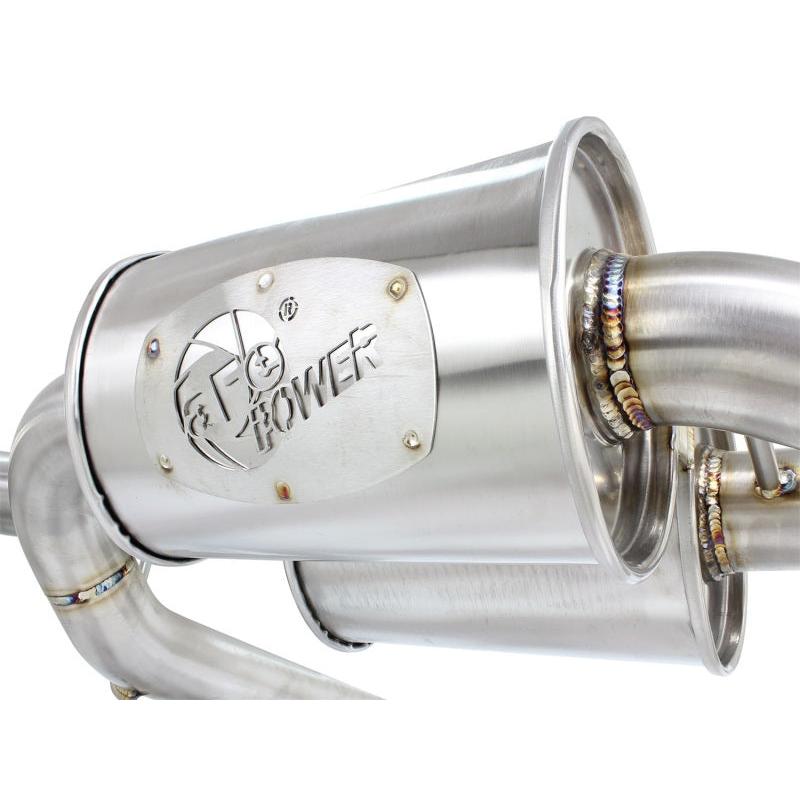 aFe MACHForce XP SS-304 Polish Tip 2.5in Dia Cat Back Exhaust 12-14 BMW 335i (F30) 3.0L (t)-SR1 Performance