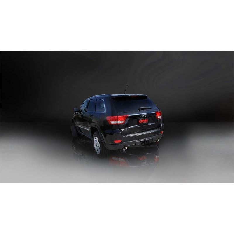 Corsa 2011-2021 Jeep Grand Cherokee Polished 2.5in Dual Rear Exit Cat-Back Exhaust-SR1 Performance